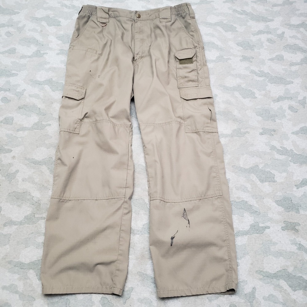 5.11 Tactical Pants Mens 34x28 Brown Cargo Pockets Ripstop Utility Law Trousers